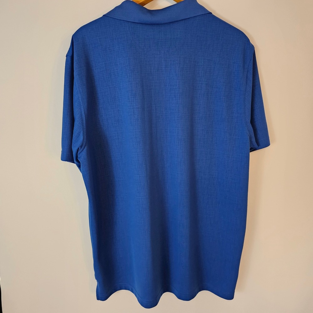Greg Norman XXL Blue Polo Shirt Play Dry Golf Colorful Shark Logo Menswear - Picture 3 of 6